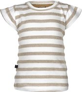 nOeser T-shirt Ted frill stripe sand