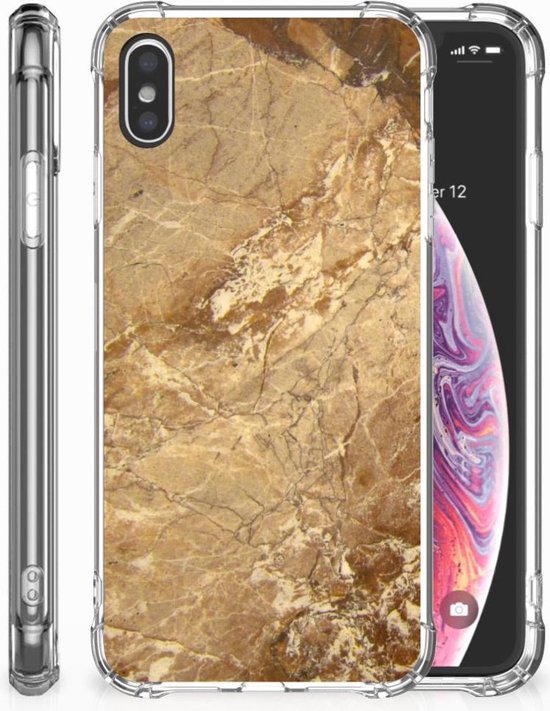 Geschikt voor iPhone Xs Max TPU-siliconen Hoesje Design Marmer