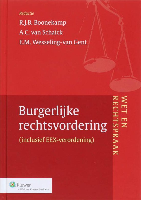Wet en Rechtspraak Burgerlijke Rechtsvordering - cover