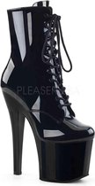 Pleaser Plateau Laarzen, Paaldans schoenen -35 Shoes- RADIANT-1020 Paaldans schoenen Zwart