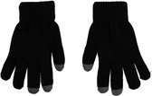 Gants thermo pour femme noirs avec pointe tactile - Vêtements sports d'hiver - Vêtements thermiques - Compatible smartphone - Gant tactile - Écran tactile doigt