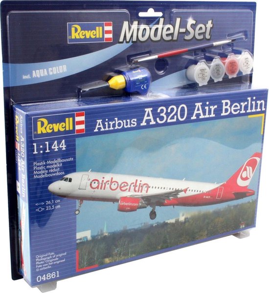 bol.com | Revell Vliegtuig Airbus A320 Air Berlin - Bouwpakket - 1:144