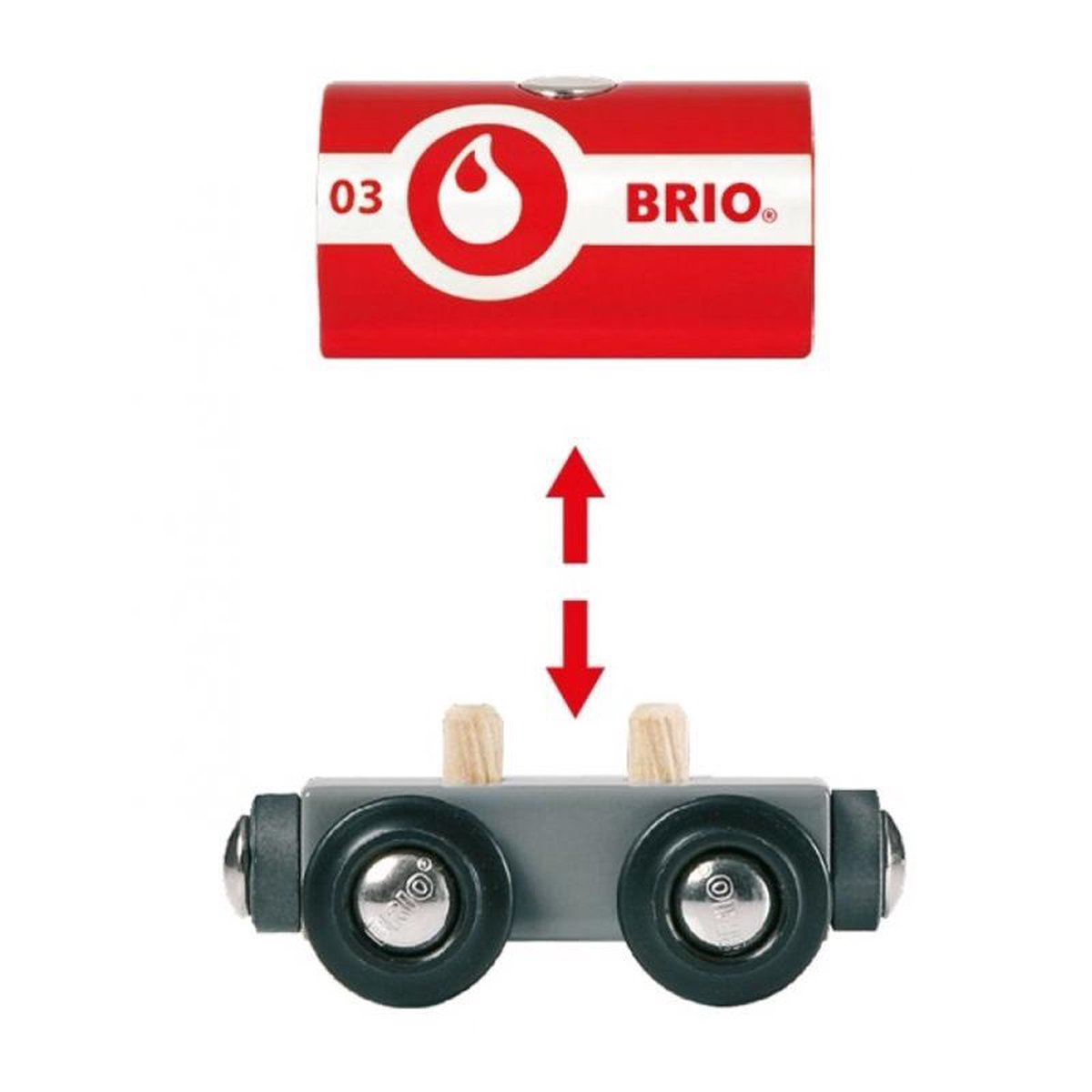 BRIO World Brandweertrein 33844 met loskoppelknop thumbnail 6