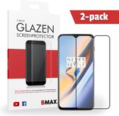BMAX 2-pack Glazen Screenprotector geschikt voor de OnePlus 6T | Beschermglas | Tempered Glass