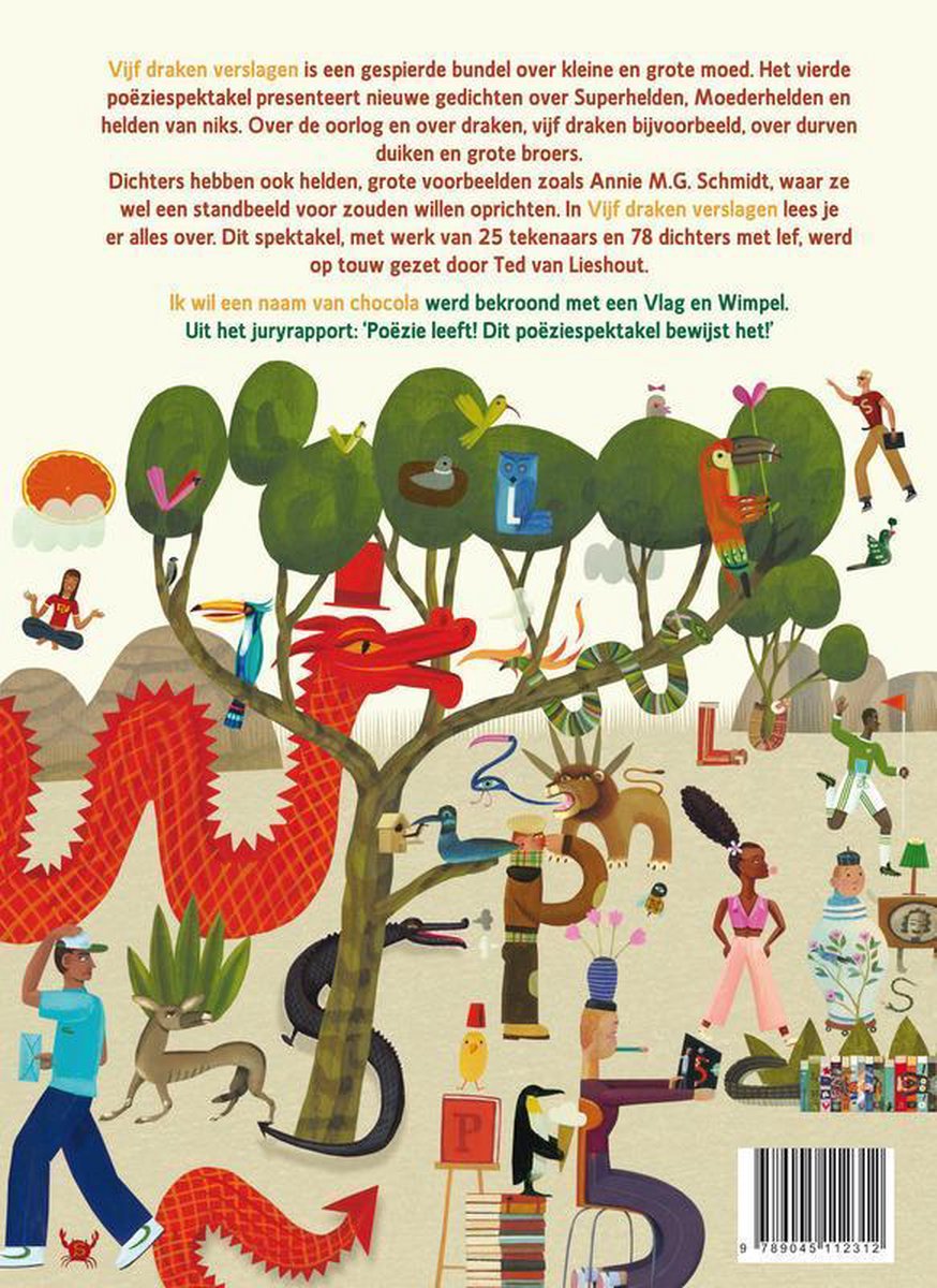 Vijf Draken Verslagen - back cover