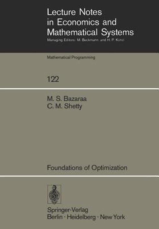 Foundations of Optimization - cover