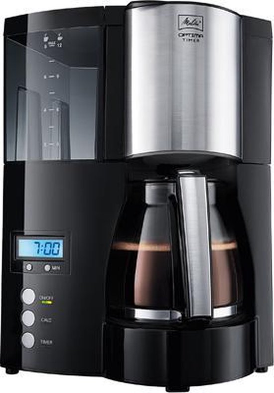 Melitta Optima Timer - Filter-koffiezetapparaat - Zwart