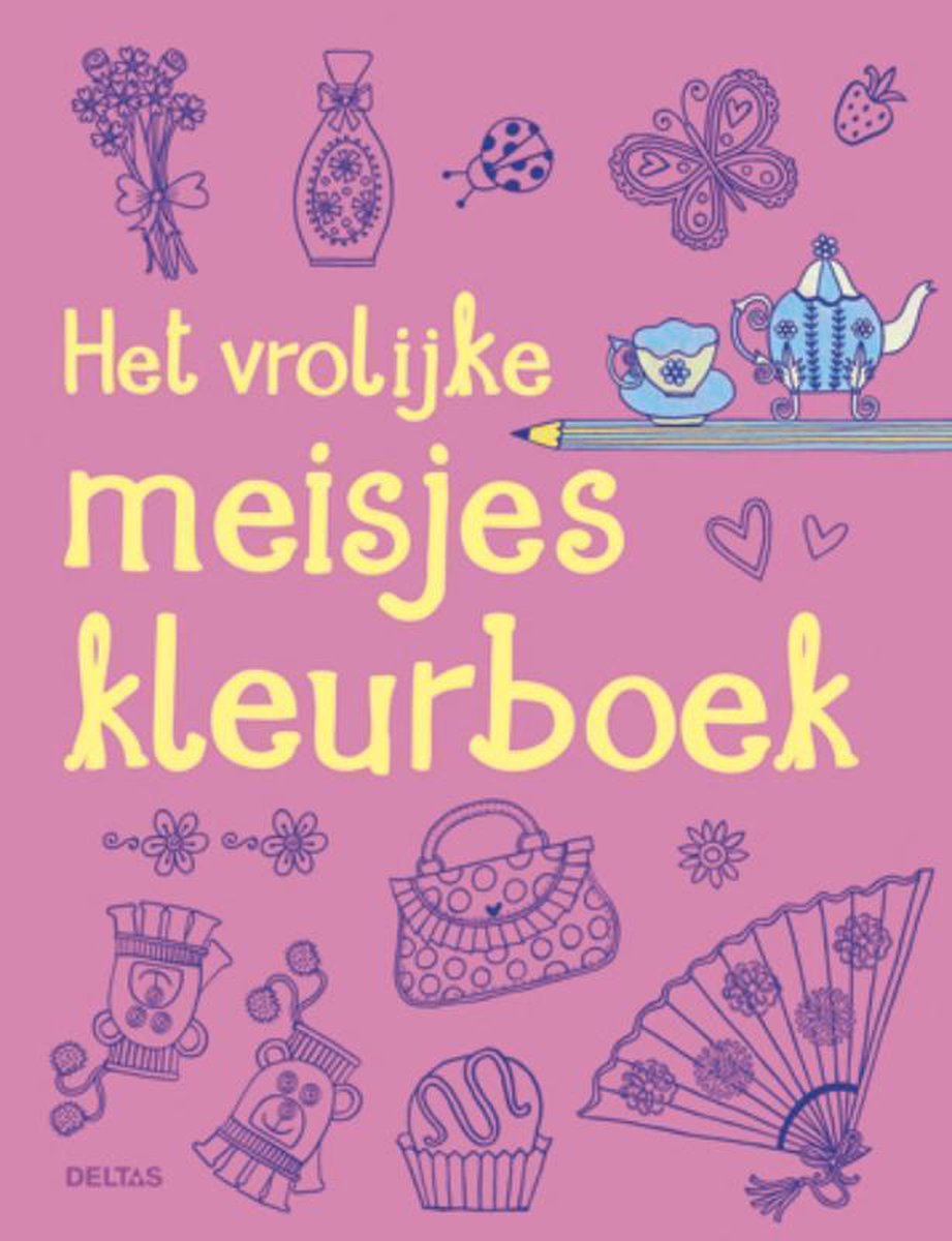 zonnebloem Eigenaardig tapijt Het Vrolijke Meisjes Kleurboek | bol.com