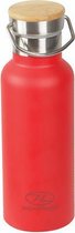 Highlander waterfles aluminium Campsite Bottle 500 ml - Rood