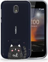 Nokia 1 TPU Hoesje Design Cat Good Day