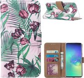 Xssive Hoesje Voor Samsung Galaxy S10e - Book Case - Tulpen