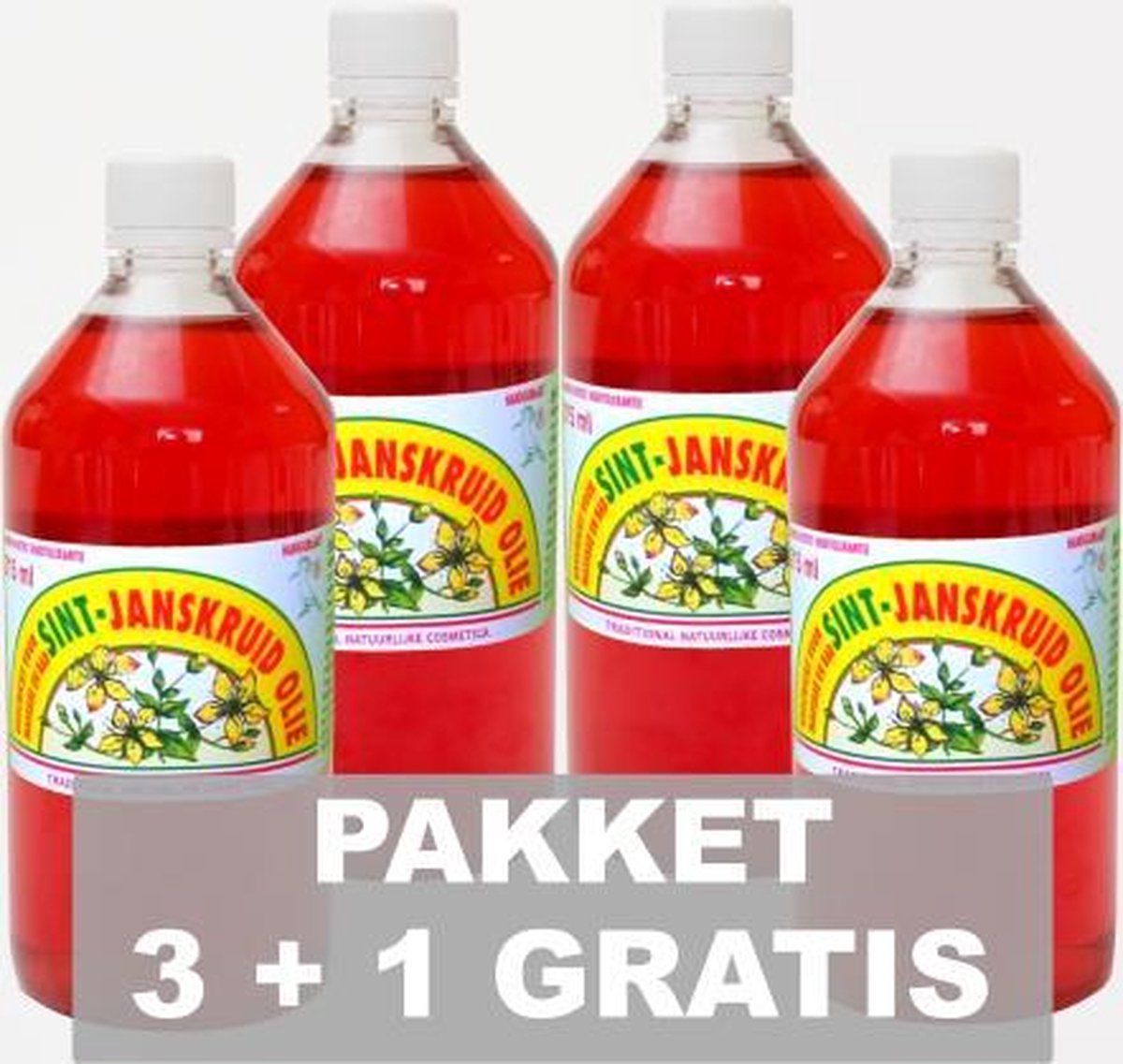Goedkoopste Dr.Dudek SINT-JANSKRUID OLIE PAKKET (3 1 GRATIS) - Janskruidolie - Massageolie - Breuss massage - Maceraat