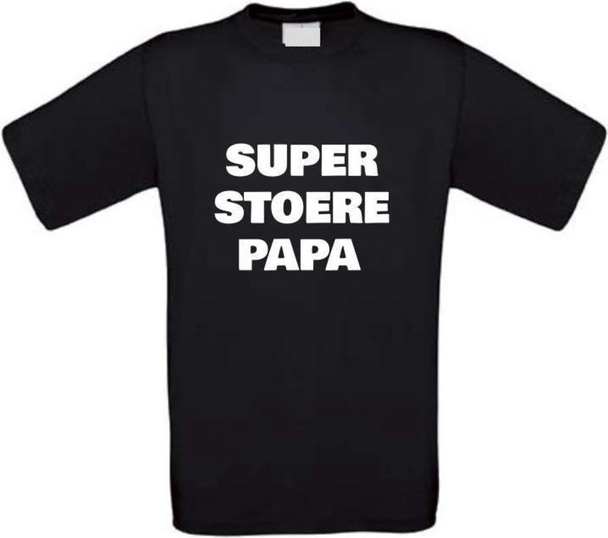 Super stoere papa T-shirt maat M zwart