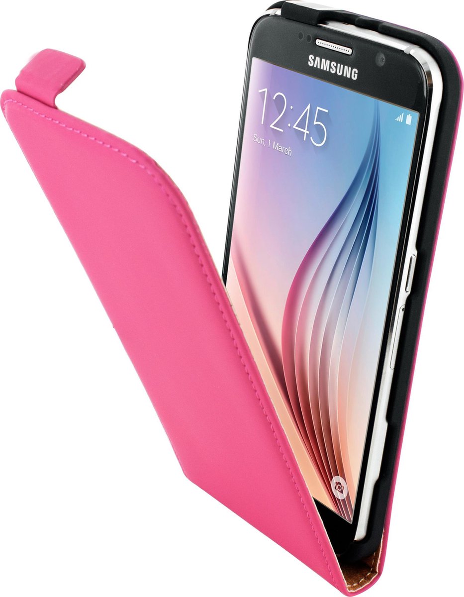 Mobiparts - fuchsia premium flipcase - Samsung Galaxy S6
