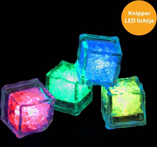 Onderdompeling Liever Hamburger LED ijsblokjes - Lichtgevende ijsblokjes - LED - Multicolor - 12 stuks |  bol.com