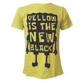 Officieel gelicenseerd - Spongebob - 'Yellow Is The New Black' T-shirt - Heren - L
