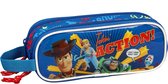 Toy Story Takin action'! - etui met twee ritsen - 21 x 8 cm - blauw