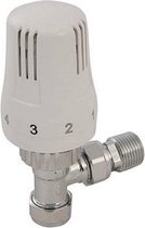 Plumbob Thermostatische radiatorkraan, haaks, 15 mm