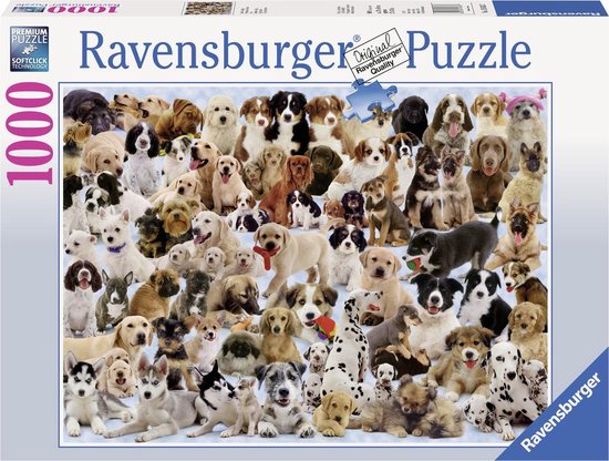 top Habubu gewoon Ravensburger puzzel Hondencollage - Legpuzzel - 1000 stukjes | bol.com