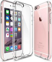 Hoesje geschikt voor Apple iPhone 7 / 8 - Hardcase met Soft Siliconen TPU Zijkant Transparant Hoesje