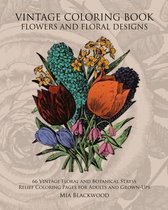 Vintage Coloring Book Flowers and Floral Designs