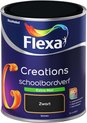 Flexa Creations - Muurverf Schoolbordverf - True Black - 1 liter