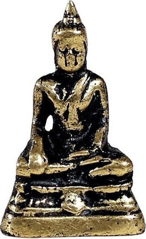 Minibeeldje Akshobya wijsheidsboeddha - 3 - 17 - Messing - Metaal