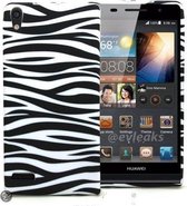 Huawei Acsend p6 silicone gel hoesje zebra