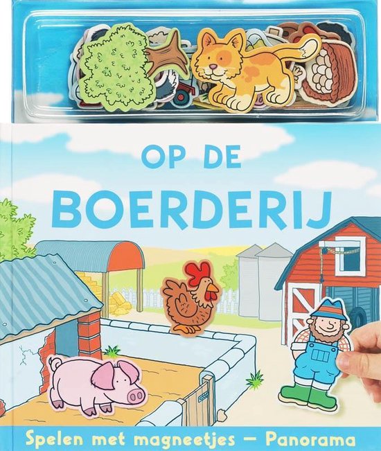 Cover van het boek 'Op de boerderij - Magneetboekje Panorama'
