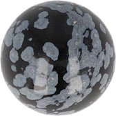 Obsidiaan sneeuwvlok edelsteen bol 20 mm