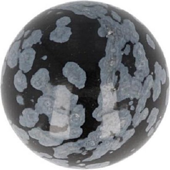 Sphère de flocon de neige en obsidienne (20 mm)