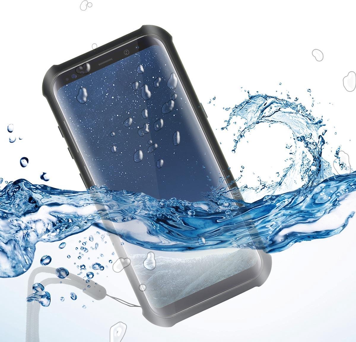 KSIX Waterproof Case met standaard - Samsung Galaxy S8 + - Zwart