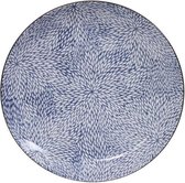 Tokyo Kiku blue plate 31x4cm