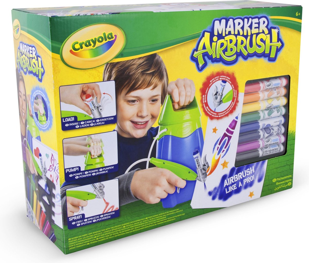 Crayola Marker Airbrush - Spray jouw eigen kunstwerk met stiften! | bol.com