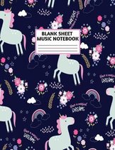 Blank Sheet Music Notebook