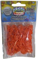 Rainbow Loom Alpha bandjes Oranje (500 Oranje + 70 transparant) & 24 C-Clips)