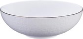 Tokyo Design Studio - Nippon White - Goude Rand Kom 19x5.5cm 780ml Strepen Wit goud