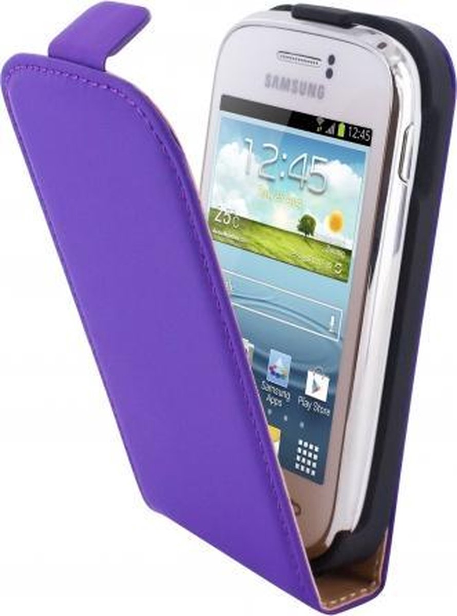 Mobiparts Premium Flip Case Samsung Galaxy Young Purple