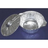 VOORDEELPAK: 5 Pakjes van Aluminium kwarts potten met deksel, 2 l - verpakking van 1 aluminium pot