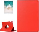 Let op type!! iPad Pro 10.5 inch horizontaal 360 graden draaiend Litchi structuur PU leren Flip Hoesje met houder (rood)