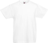 Fruit of the Loom T-shirt Kinderen maat 152 (12-13) 100% katoen 5 stuks (Wit)