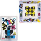 Clown Magic Puzzle 48dlg Geel + Puzzle 3d 24 Dlg Blauw