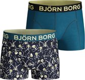Björn Borg Skeleton jongens Boxershort - 2pack - multi/glow in the dark/blauw - Maat 146 - 152