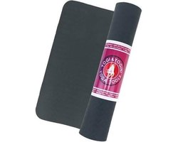 Yogamat- Fitnessmat - Zwart- Yogi & Yogini- PVC - 1250gr -0,5 cm dik