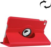 Litchi structuur 360 graden draaiend Smart lederen hoesje met houder voor iPad mini 4(rood)