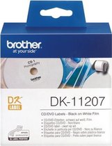 DK-11207 Die-Cut label: 58mm - CD/DVD label - white (100 labels/roll)