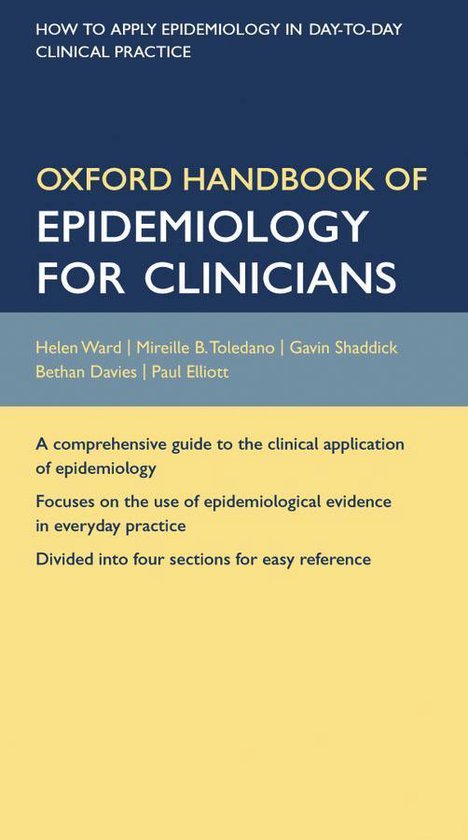 Oxford Handbooks Series - Oxford Handbook of Epidemiology fo ... - cover