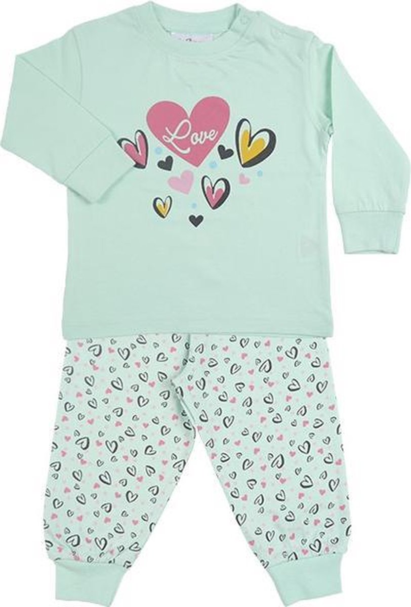Fun2Wear Pyjama New Heart Green maat 104