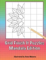 Grid Finish It Puzzles Mandala Edition