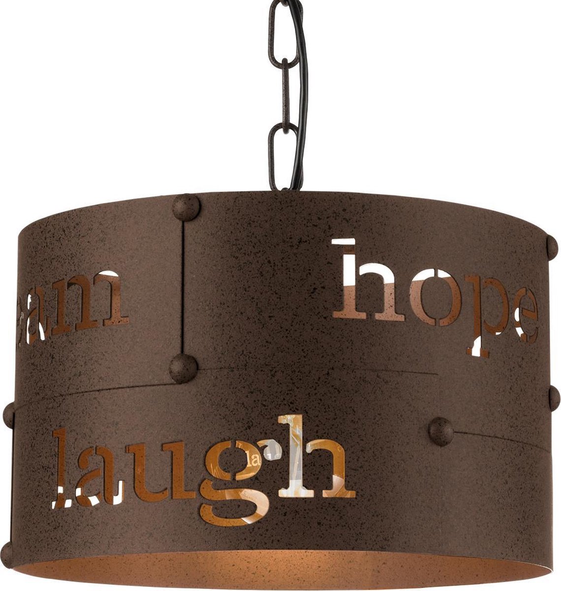 EGLO Vintage Coldingham - Hanglamp - 1 Lichts - Roestkleurig